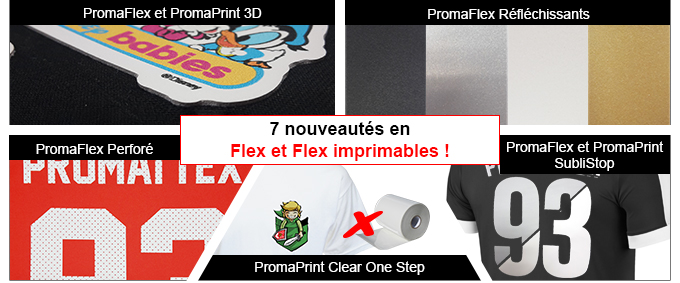 PromaPrint Clear PU, flex transparent imprimable pour marquage sur