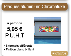 Plaques aluminium Chromaluxe