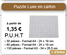 Puzzle Luxe en carton
