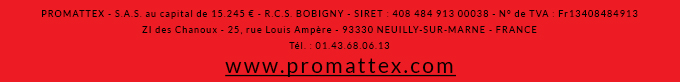 Mentions légales Promattex