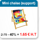 Mini chaise support