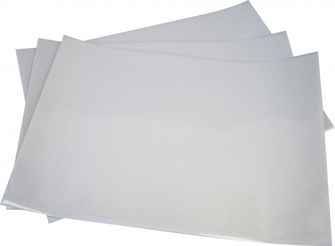 Feuilles en polyester adhésives blanc opaque pour des adhésifs  personnalisés - CPL Fabbrika